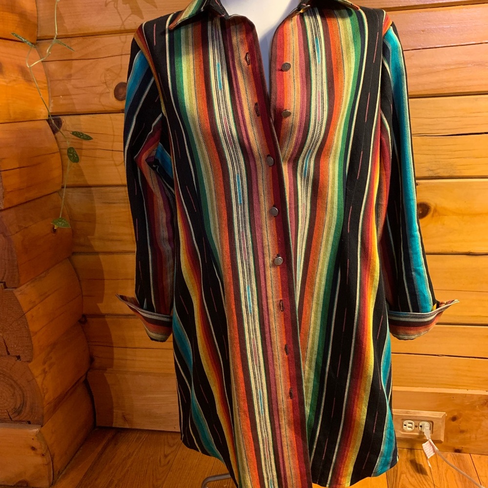 Silverado Ana Large Black Serape Size Large